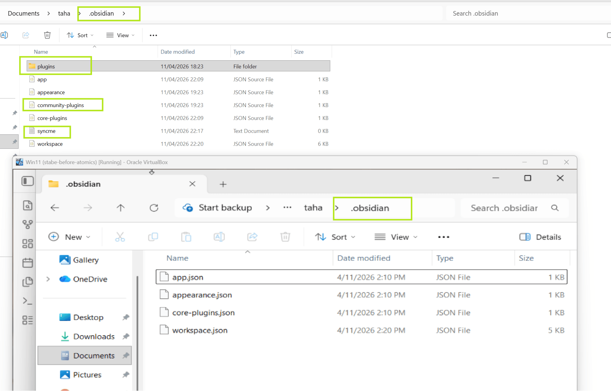 .obsidian folder content (Source : Elastic Security Labs).